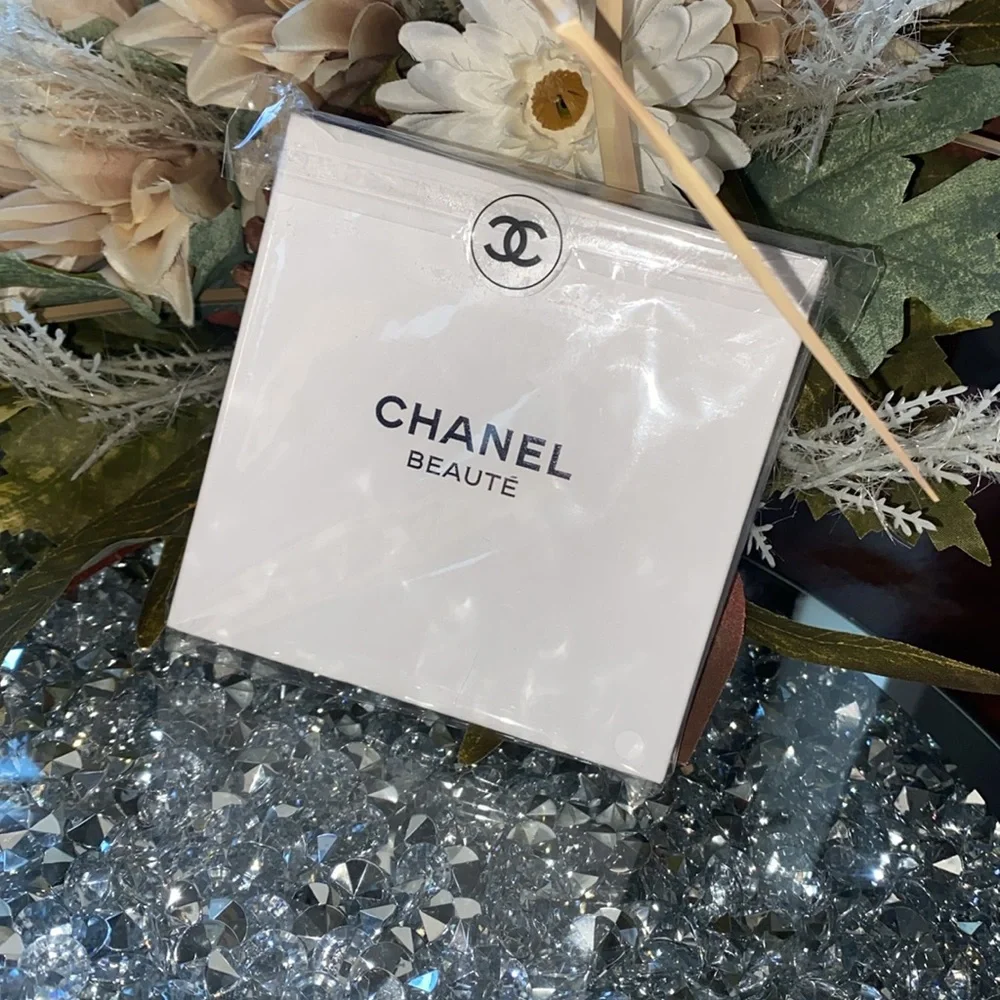 CHANEL Gold Accessory Compact with Iconic Logo